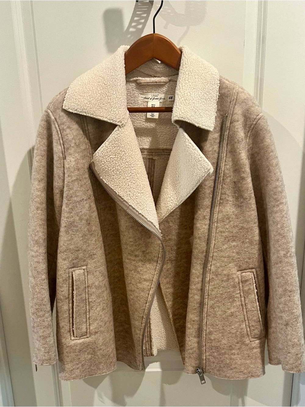 H&M fraud shearling coat